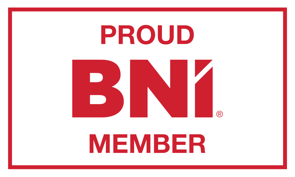 Proud BNI Member badge for TLC Home & Property Inspections